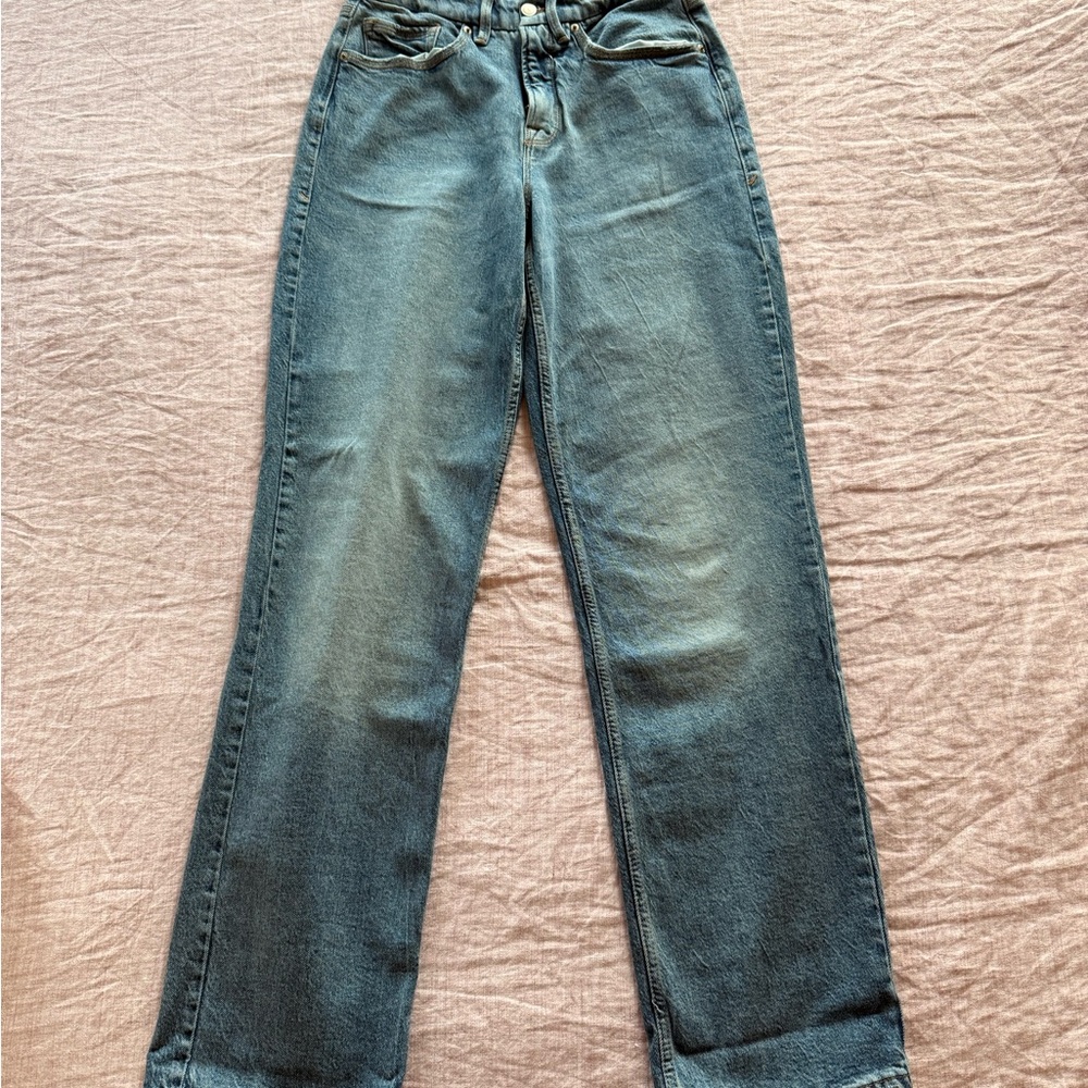 Good American Good 90’s Mid Rise Baggy Jean